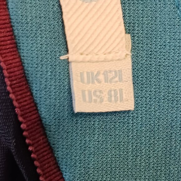 Boden, Connie Ponte Dress Size 8L, Dark Cyan, Feminine, Fitted, Flattering - Picture 3 of 16